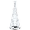 vidaXL &Aacute;rbol de Navidad LED en espiral con base EKENAS 180 cm 220 LED