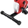 vidaXL Bicicleta estática con resistencia de cinta roja