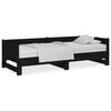 vidaXL Sof&aacute; cama extra&iacute;ble sin colch&oacute;n negro 2x(90x200) cm