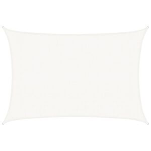 vidaXL Toldo de vela blanco HDPE 160 g/m&sup2; 3x4,5 m