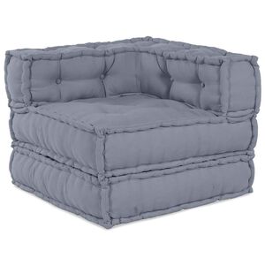 vidaXL Unidad de Sof&aacute; Modular Tela Gris 70 x 70 x 56 cm