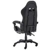 vidaXL Silla gaming con reposapi&eacute;s cuero sint&eacute;tico negro y camuflaje
