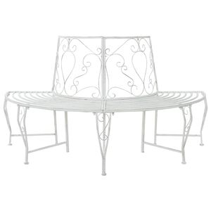 vidaXL Banco de &Aacute;rbol 4-N&uacute;mero de plazas 160 x 80 x 89 cm Acero