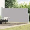 vidaXL Toldo lateral retr&aacute;ctil de jard&iacute;n gris 180x500 cm