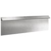 vidaXL Valla para caracoles 100 x 3,5 x 25 cm Acero inoxidable