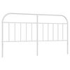 vidaXL Cabecero de repuesto de metal blanco 180 cm