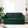 vidaXL Sof&aacute; cama de suelo 2 en 1 terciopelo verde oscuro 122x204x55 cm