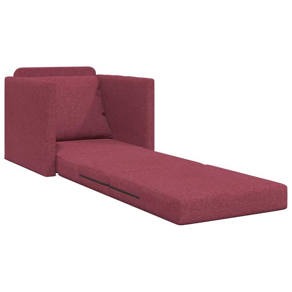 vidaXL Sofá cama Rojo vino 74 x 77 x 81 cm tela