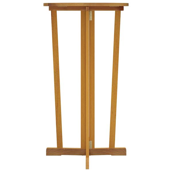 vidaXL Mesa de bar plegable madera maciza de teca 90x65x105 cm