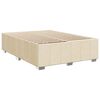 vidaXL Cama box spring con colch&oacute;n tela color crema 140x190 cm