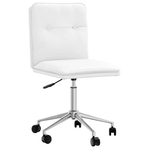 vidaXL Silla de comedor de cuero sint&eacute;tico blanco