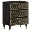vidaXL Mesita de noche madera maciza de mango 50x33x60 cm