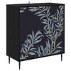 vidaXL Aparador DOKKUM Roble Negro 69 x 33 x 76 cm