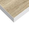 vidaXL Estante flotante de pared blanco y roble MDF 90x23,5x3,8 cm