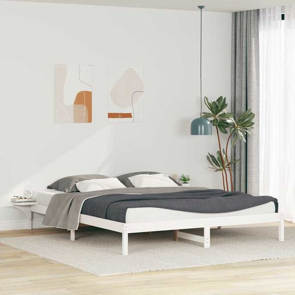 vidaXL Estructura de Cama con Mesitas 200 x 210 cm