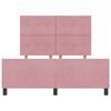 vidaXL Cama tipo Box Spring con cabecera Rosa 160 x 200 cm Terciopelo