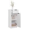 vidaXL Armario de baño madera contrachapada blanco 32x33,5x90 cm