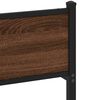 vidaXL Estructura de cama sin colch&oacute;n madera marr&oacute;n roble 120x190 cm