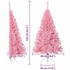 vidaXL &Aacute;rbol de Navidad Artificial Preiluminado Rosa 120 cm PVC