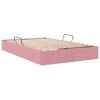 vidaXL Cama con almacenamiento Rosa 120 x 200 cm Terciopelo
