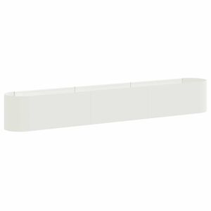 vidaXL Cama de Jard&iacute;n Elevada Blanco 280 x 40 x 40 cm