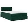 vidaXL Estructura cama otomana colch&oacute;n terciopelo verde oscuro