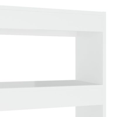 vidaXL Estantería/divisor de espacios blanco brillante 100x30x135 cm