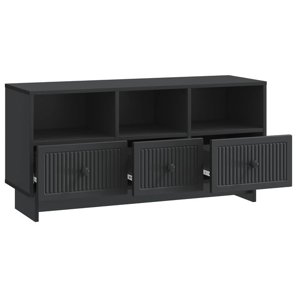 vidaXL Mueble de TV Negro 102 x 34,5 x 50 cm Madera de Ingenier&iacute;a