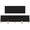 vidaXL Cama tipo Box Spring con colch&oacute;n Negro 200 x 200 cm tela