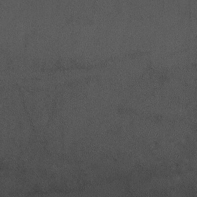 vidaXL Silla de comedor giratoria de terciopelo gris oscuro