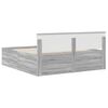 vidaXL Estructura de cama con cabecera Gris Sonoma 200 x 200 cm