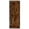 vidaXL Aparador de madera contrachapada roble ahumado 34,5x34x180 cm