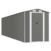 vidaXL Cobertizo de jard&iacute;n acero galvanizado gris claro 192x772x223 cm