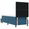 vidaXL Cama tipo Box Spring Azul oscuro 80 x 200 cm Terciopelo