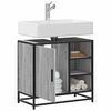 vidaXL Mueble lavabo ba&ntilde;o madera contrachapada sonoma gris 65x33x60 cm