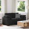 vidaXL Sofá Loveseat Terciopelo Negro 120 cm