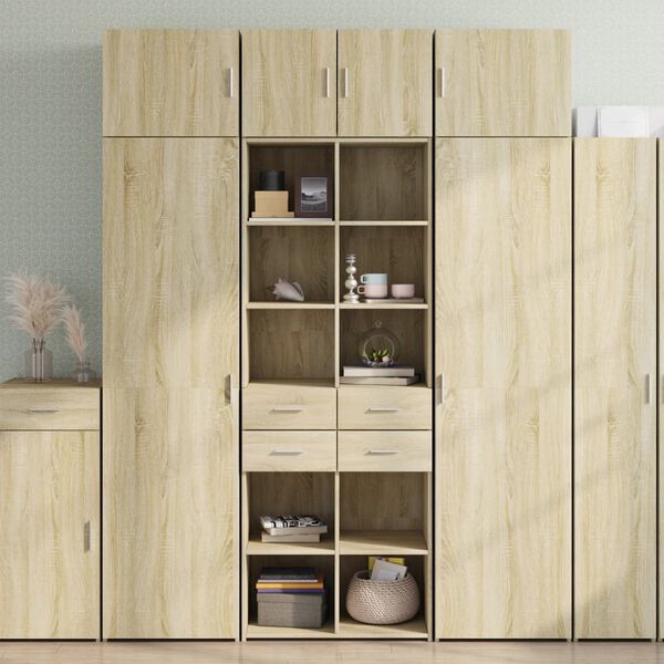 vidaXL Armario de madera de ingenier&iacute;a roble Sonoma 70x42,5x225 cm