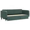 vidaXL Sofá cama nido con cajones terciopelo verde oscuro 90x200 cm