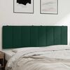 vidaXL Cabecero de cama acolchado Hanko terciopelo verde oscuro 160 cm