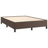 vidaXL Estructura de cama sin colch&oacute;n cuero sint&eacute;tico marr&oacute;n 140x190cm