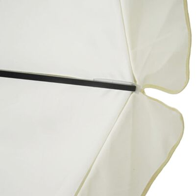 vidaXL Sombrilla blanca aluminio 500 cm