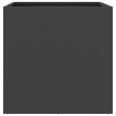 vidaXL Jardinera de acero laminado en frío negro 42x40x39 cm