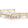 vidaXL Estructura de cama sin colch&oacute;n madera maciza de pino 120x200 cm