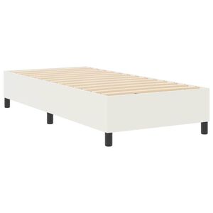 vidaXL Cama tipo Box Spring Crema 90 x 190 cm Telas de pana