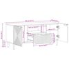 vidaXL Unidades de TV Madera de Acacia S&oacute;lida 105 x 33,5 x 46 cm