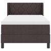 vidaXL Cama tipo Box Spring Marr&oacute;n Oscuro 200 x 100 cm Poli&eacute;ster