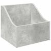 vidaXL Caja de discos LP Gris Hormig&oacute;n 37 x 33 x 32 cm
