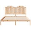 vidaXL Cama extralarga sin colchón madera maciza 140x210 cm
