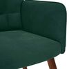 vidaXL Sill&oacute;n de relax de terciopelo verde oscuro