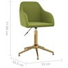vidaXL Sillas de comedor giratorias 6 unidades terciopelo verde claro